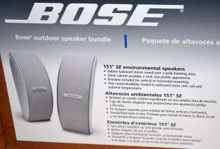 NEW Bose 151 SE Outdoor White Speaker Wireless Bundle  
