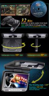 Inch Flip Down AVI/DVD//VCD/CD Player SUPPORT 32 BITS GAME 