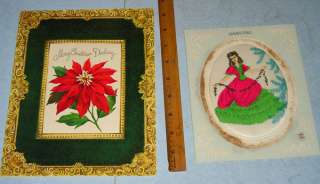   Vintage 1940s Oversize Sweetheart Christmas & Birthday Cards in Boxes