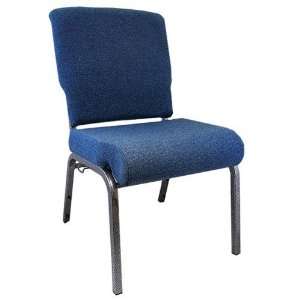   Advantage Blue Church Chair   Basket Weave   PCHT 109