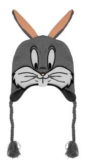 Bugs Bunny Looney Tunes Face Cartoon Adult Pilot Laplander Hat  