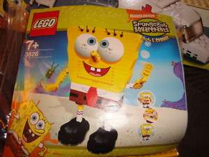 SpongeBob Squarepants LEGO 3826 Build A Bob Mint  