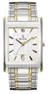 Bulova Mens 98D005 Diamond Dial Calendar Watch  