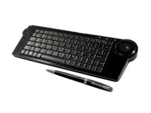   KB 4251B Black 2.4GHz Wireless Super Mini Keyboard with Trackball