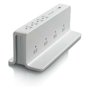  Belkin® Compact Surge Protector, 8 Outlets, 4ft Cord 