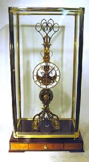 Calendar Fusee Scissors Skeleton Clock & Dome Beautiful  