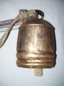 14CM NEW GOLD SHEPHERDS OR COW BELL  INDIA  