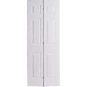   Panel Textured Hardboard 1 3/8 Bifold Door