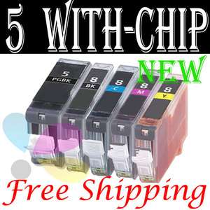 PGI 5 CLI 8 PGI 5BK Printer Ink Cartridge Set for Canon  