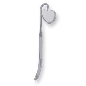  Silver tone Heart Bookmark Jewelry