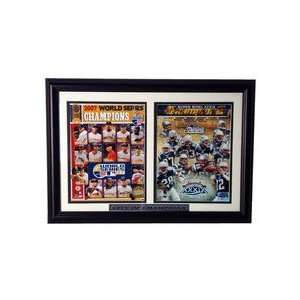  Boston City of Champions Deluxe Framed Dual 8 x 10 