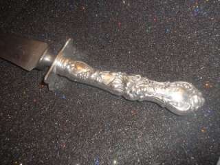 1835 R. WALLACE SILVERPLATED FLORAL   CARVING KNIFE  