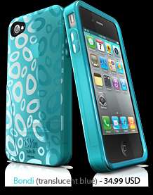 iSkin Solo FX Special Edition Case for iPhone 4 4S Bondi Blue 