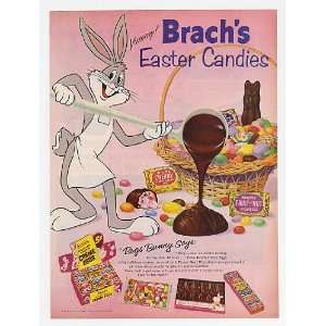  1959 Bugs Bunny Brachs Easter Candies Candy Print Ad 