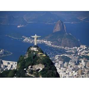  City with the Cristo Redentor Statue in Foreground and Pao 