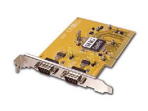    SIIG 2 Port Serial (16550), Universal PCI Card Model JJ 