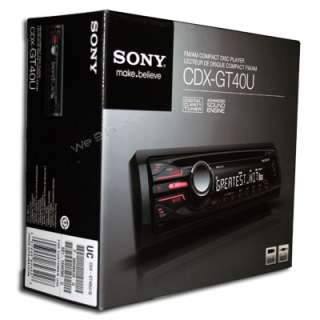 Sony CDX GT40U In Dash Car Audio CD/ Player/Receiver Stereo RDS 