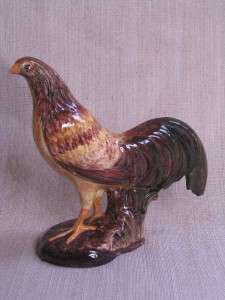 VTG Pair Hand Painted Ckicken/Rooster Figurines, Signed  