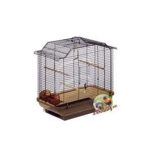   Wire Belvedere Hollywood Budgie Cage, Antique Brass