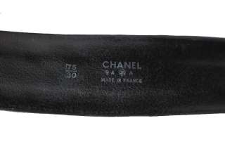   CHANEL quilted black leather CC rare runway WIDE waist belt bag purse