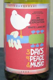 Wines That Rock Woodstock Chardonnay 3 Days Of Peace  