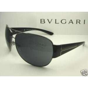  Authentic BVLGARI Gunmetal Aviator Sunglasses 5008   103 