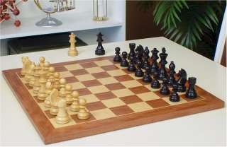 Staunton Chess Set Ebonized Mahogany Board 2.75 King  