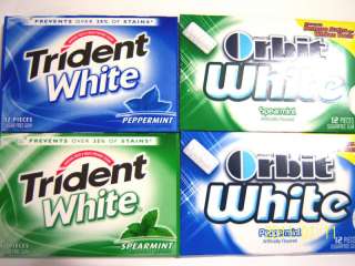 Orbit White or Trident White Sugar Free Chewing Gum  