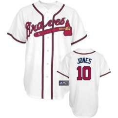 Atlanta Braves Chipper Jones #10 YOUTH Home Jersey  