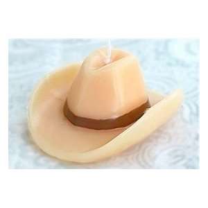  Tan Cowboy Hat Candle 