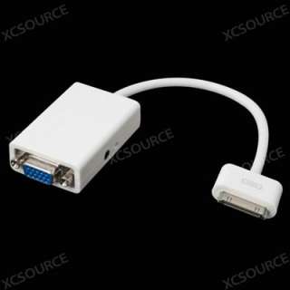   VGA Adapter Audio output for iPad 1 2 iPhone 3GS 4 4G 4S IP06  