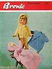 Vintage Knitting Pattern 5 Piece Doll Clothes 3 Sizes 1