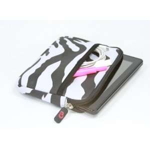 Coby Kyros MID7012 4G 7 inch tablet zebra print sleeve case 