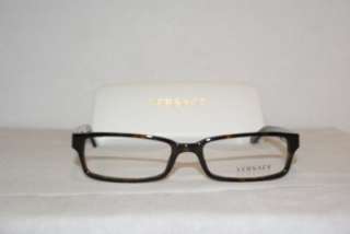   New Versace Dark Tortoise Eyeglasses Mod. 3112 (108) 54 17 & Case