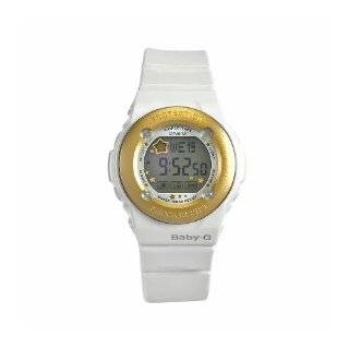 Casio Womens BG1300PP 7DR Baby G Gold Bezel Shock Resistant Watch