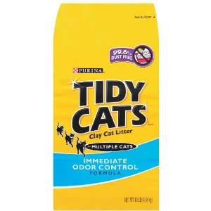 Tidy Cats Clay Cat Litter for Multiple Cats, Immediate Odor Control 