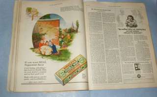 Vintage 1927 Ladies Home Journal Magazine many color ads Kewpie  