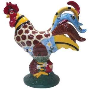   Neuhaus Ceramic Honey Baked Rooster Figurine, 10 Inch