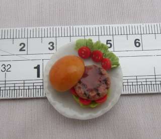 berger on plate dollhouse Miniature food  