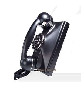   290091 Retro 1930s Vintage Style Corded Wall Phone Black NEW  