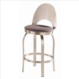 Champagne 26 Brushed Steel Swivel Counter Stool Metal Finish Copper 