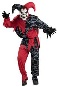 Adult Std. Sinister Jester Costume   Scary Halloween Co  