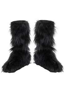 Girls Monster Bride Fur Boot Covers  