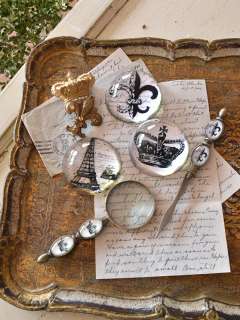 Shabby Cottage Chic Eiffel Tower Paris Crystal Paper Weight Home 