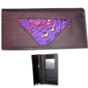    Peacock MHE002 1 Hand Embroidered Checkbook Wallet