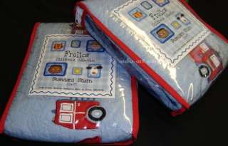 NEW FROLICS FIRE TRUCK FULL QUEEN QUILT SET 6 HYDRANT DALMATION DOG 