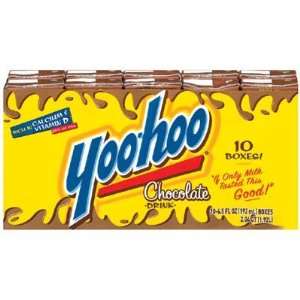 Yoo Hoo Chocolate Drink Aseptic Pack 10 pk  Grocery 