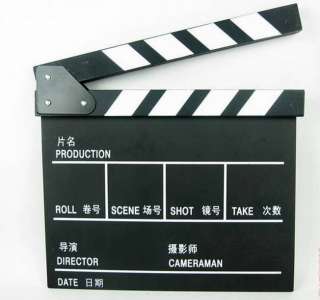 Clap Board Directors TV Movie Film Slate Cut Black 2lN  
