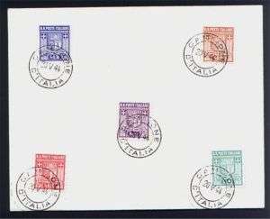 ITALY   CAMPIONE D ITALIA   FIRST ISSUE on FDC, RARITY  