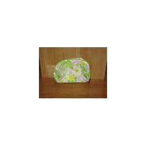  Clinique lovely green flower cosmetics bag Beauty